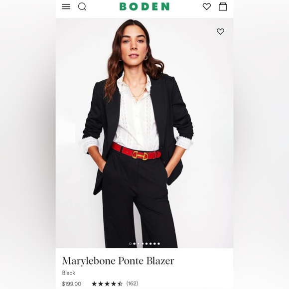 Boden Jackets & Blazers - Boden Black Women's Trousers
